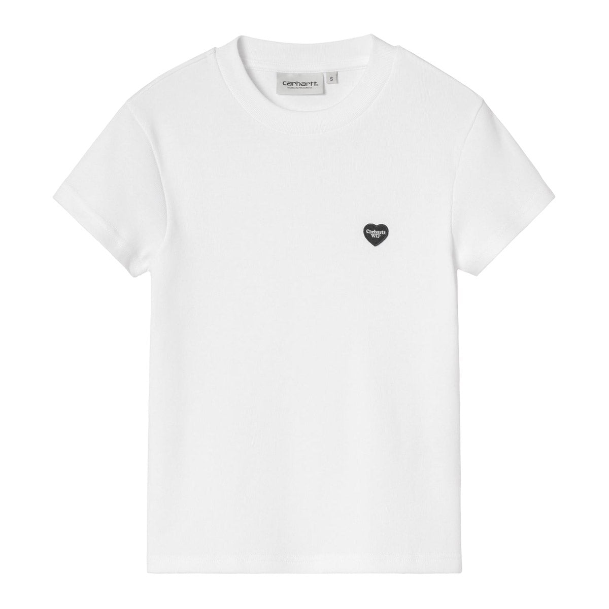 Carhartt WIP W' S/S SMALL HEART PATCH T-SHIRT カーハートワークインプログレス W ショートスリーブスモールハートTシャツ I037170【レディース 半袖Tシャツ コットンジャージー レギュラーフィット パッチ 26FW】