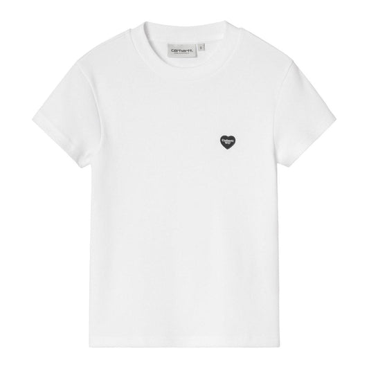 Carhartt WIP W' S/S SMALL HEART PATCH T-SHIRT カーハートワークインプログレス W ショートスリーブスモールハートTシャツ I037170【レディース 半袖Tシャツ コットンジャージー レギュラーフィット パッチ 26FW】