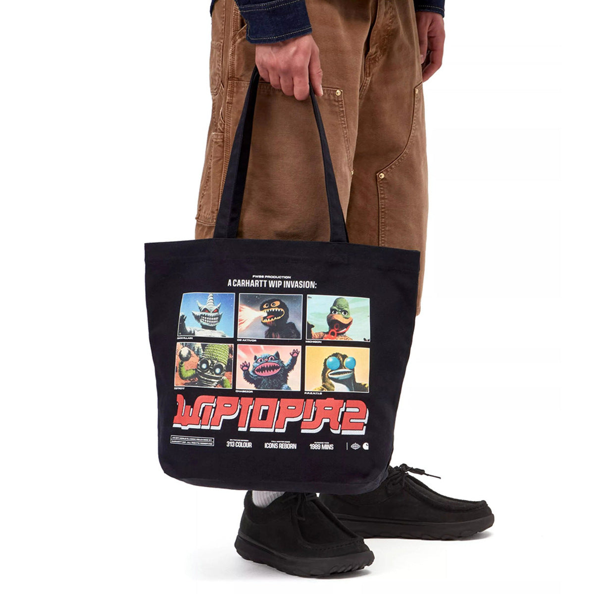 Carhartt WIP CANVAS GRAPHIC TOTE カーハートワークインプログレス キャンバスグラフィックトート I033975【メンズ トートバッグ キャンバストート キャンバスバッグ グラフィックプリント  26FW】