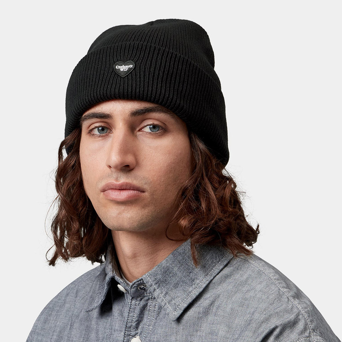 Carhartt WIP SMALL HEART BEANIE カーハートワークインプログレス スモール ハート ビーニー I037107【メンズ ビーニー ニット帽 リブニット コットンニット 折り返しニット帽 26FW】