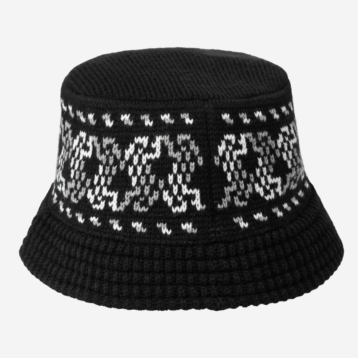 Carhartt WIP BRICKY MAN KNITTED BUCKET HAT カーハートワークインプログレス ブリッキー マン ニッテッド バケットハット I037275【メンズ アクリルヤーン ニットバケットハット ジャカード編み ジャカードグラフィック 26FW】