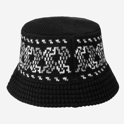 Carhartt WIP BRICKY MAN KNITTED BUCKET HAT カーハートワークインプログレス ブリッキー マン ニッテッド バケットハット I037275【メンズ アクリルヤーン ニットバケットハット ジャカード編み ジャカードグラフィック 26FW】