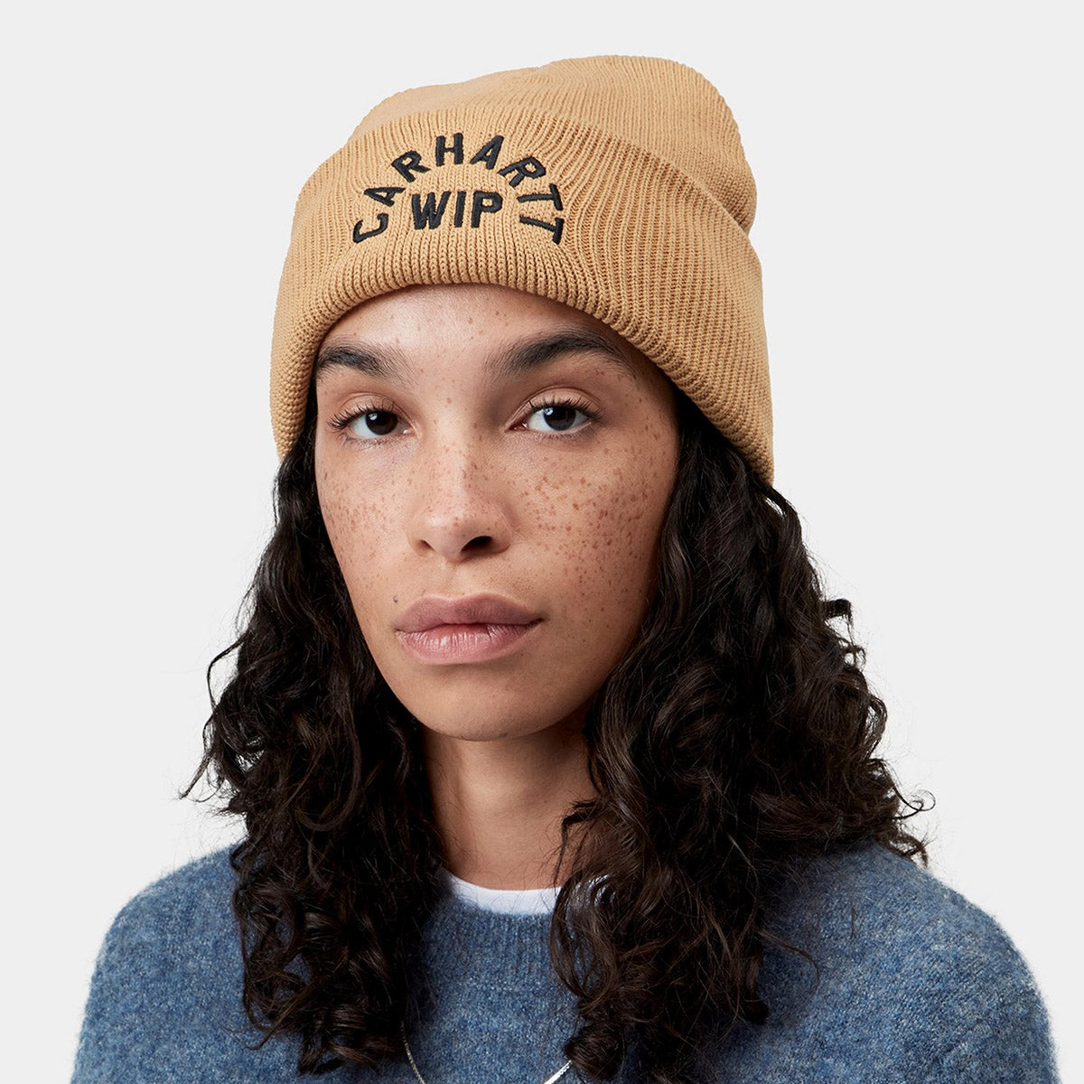 Carhartt WIP ARCH SCRIPT BEANIE カーハートワークインプログレス アーチ スクリプト ビーニー I037304【メンズ ビーニー ニット帽 リブニット コットンニット ワッチキャップ 26FW】