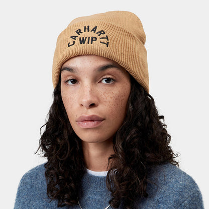 Carhartt WIP ARCH SCRIPT BEANIE カーハートワークインプログレス アーチ スクリプト ビーニー I037304【メンズ ビーニー ニット帽 リブニット コットンニット ワッチキャップ 26FW】