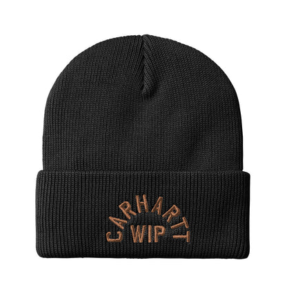 Carhartt WIP ARCH SCRIPT BEANIE カーハートワークインプログレス アーチ スクリプト ビーニー I037304【メンズ ビーニー ニット帽 リブニット コットンニット ワッチキャップ 26FW】