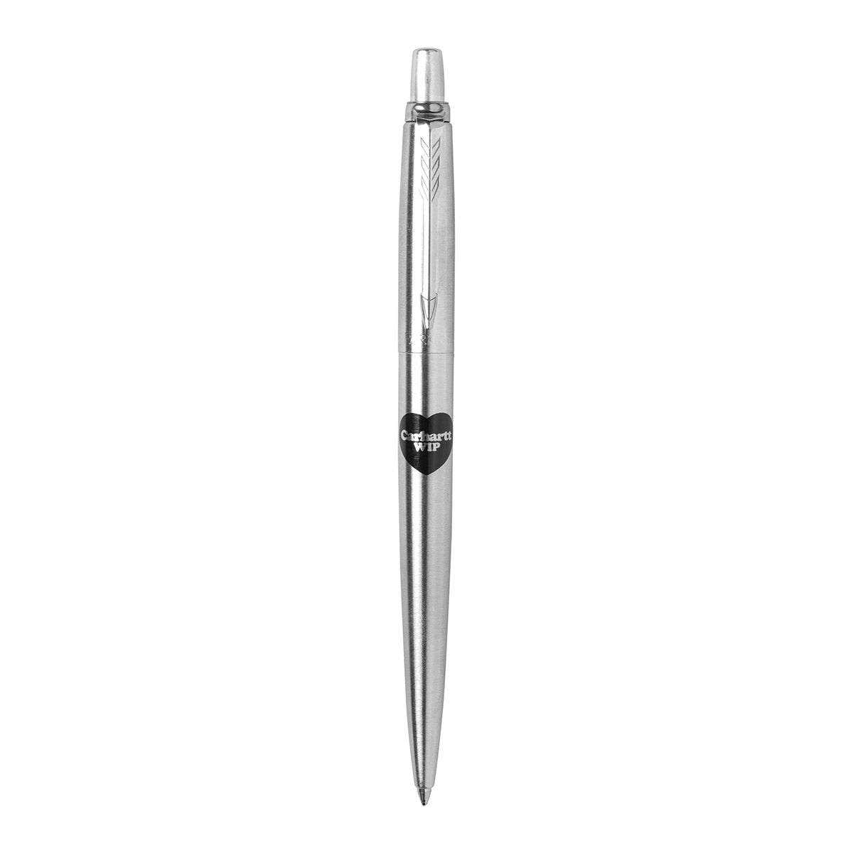 Carhartt WIP Parker Jotter Heart Ballpen カーハートワークインプログレス パーカー ジョッター ハート ボールペン I037388【メンズ ステンレススチール ブラックインク クリップ グラフィックプリント 26FW】