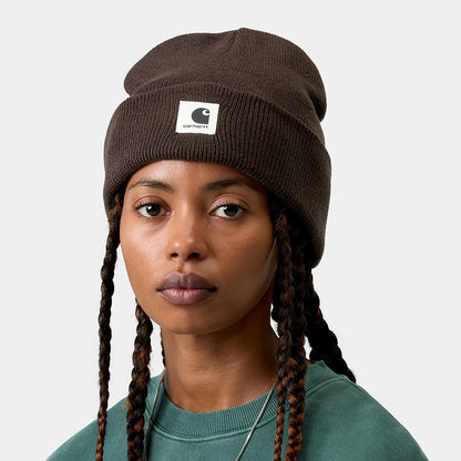 Carhartt WIP W Ashley Beanie カーハートワークインプログレス ウィメンズ アシュリー ビーニー I035898【レディース ニット帽 リブニット アクリルヤーン アクリル素材 折り返しビーニー 26FW】