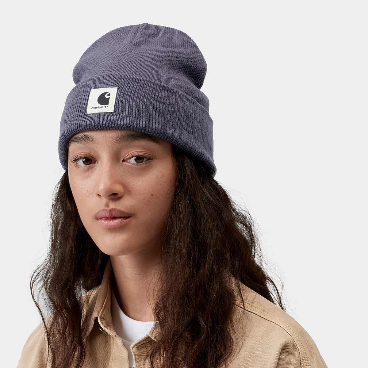 Carhartt WIP W Ashley Beanie カーハートワークインプログレス ウィメンズ アシュリー ビーニー I035898【レディース ニット帽 リブニット アクリルヤーン アクリル素材 折り返しビーニー 26FW】
