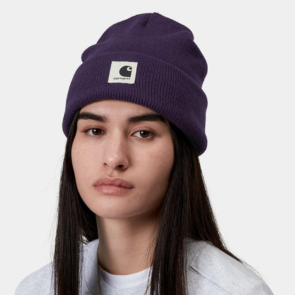 Carhartt WIP W Ashley Beanie カーハートワークインプログレス ウィメンズ アシュリー ビーニー I035898【レディース ニット帽 リブニット アクリルヤーン アクリル素材 折り返しビーニー 26FW】