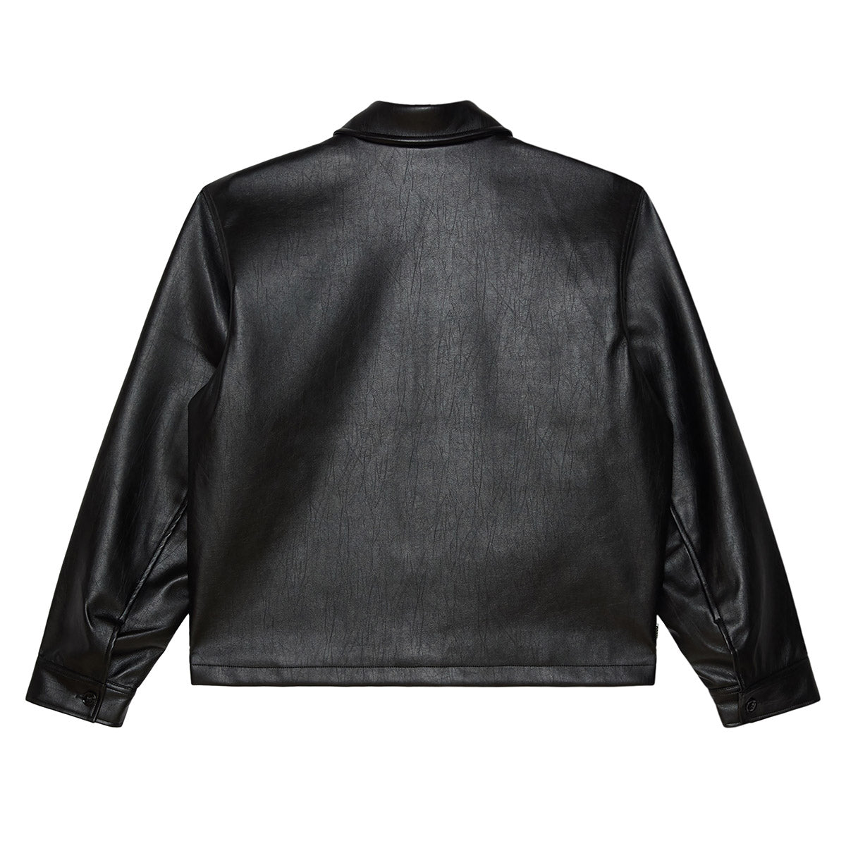 OBEY WORKMAN PU JACKET オベイ ワークマン ピーユー ジャケット 121800631【メンズ メタルジップ フロントジップ ウェルトポケット ハンドポケット ボタンカフス 26FW】