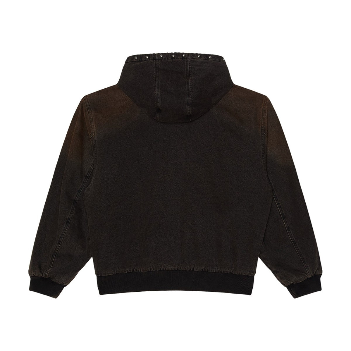 OBEY STUDDED ZIP UP JACKET オベイ スタッデッド ジップアップ ジャケット 121800633【メンズ フードジャケット メタルスタッズ ジップアップ メタルジッパー ドローコード 26FW】
