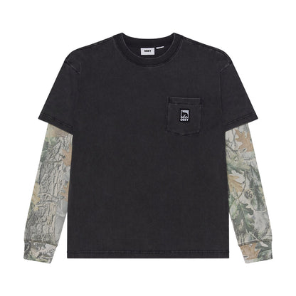 OBEY POST 2FER オベイ ポスト ツーファー 131030150【メンズ レイヤード カットソー 長袖 カモフラージュ 26FW】