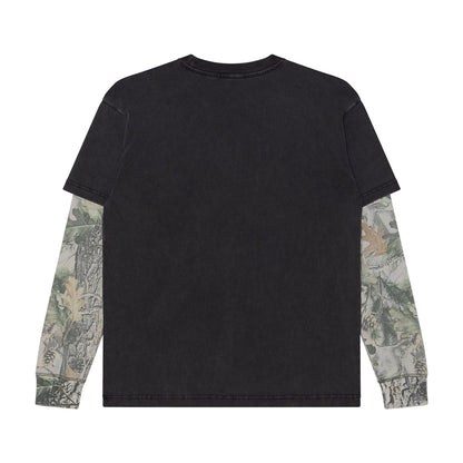 OBEY POST 2FER オベイ ポスト ツーファー 131030150【メンズ レイヤード カットソー 長袖 カモフラージュ 26FW】