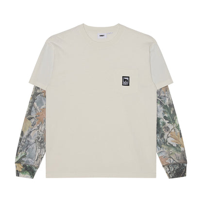 OBEY POST 2FER オベイ ポスト ツーファー 131030150【メンズ レイヤード カットソー 長袖 カモフラージュ 26FW】