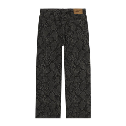 OBEY CLASSIC BAGGY DENIM オベイ クラシック バギー デニム 142010109【レディース デニムパンツ ジーンズ バギーパンツ テーパード 5ポケット 26FW】
