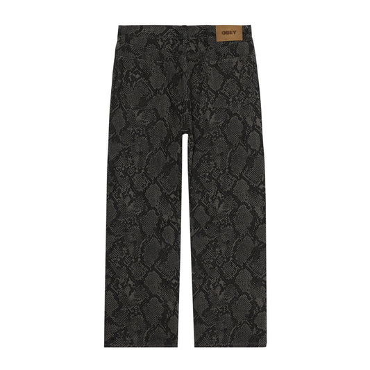 OBEY CLASSIC BAGGY DENIM オベイ クラシック バギー デニム 142010109【レディース デニムパンツ ジーンズ バギーパンツ テーパード 5ポケット 26FW】