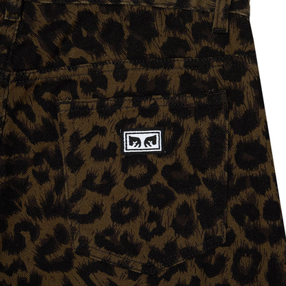 OBEY STUDDED BOXCAR STRAIGHT LEG DENIM オベイ スタッズド ボックスカー ストレートレッグ デニム 142010121【メンズ ボタンフライ 5ポケットデニム バックポケットラベル 26FW】