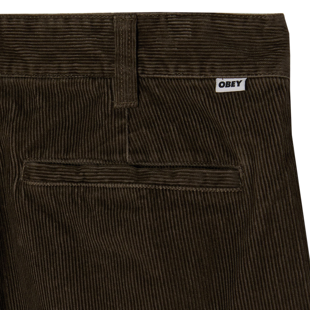 OBEY DEAN FADED WASH CORD PANT オベイ ディーン フェイデッドウォッシュ コード パンツ 142020266【メンズ ストレートパンツ ジッパーフライ ウェルトポケット バックウエストラベル 26FW】