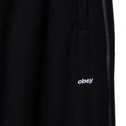 OBEY TREK POLAR FLEECE PANT オベイ トレック ポーラー フリース パンツ 142020276【メンズ フリースパンツ 刺繍 カジュアル デイリーユース 26FW】