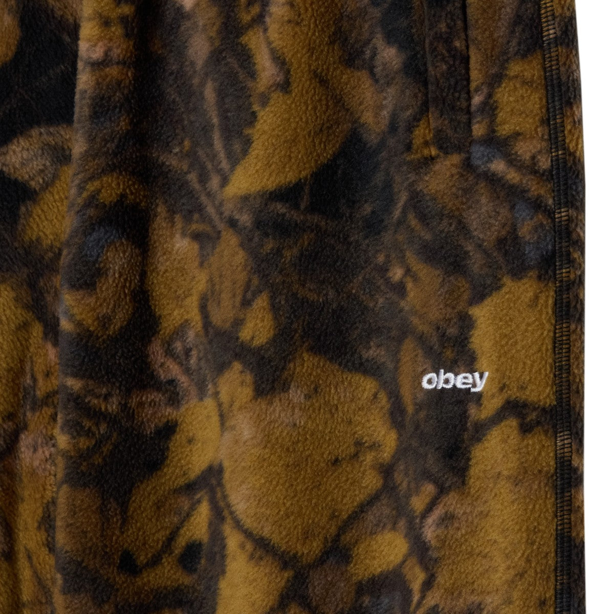 OBEY TREK POLAR FLEECE PANT オベイ トレック ポーラー フリース パンツ 142020276【メンズ フリースパンツ 刺繍 カジュアル デイリーユース 26FW】