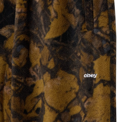 OBEY TREK POLAR FLEECE PANT オベイ トレック ポーラー フリース パンツ 142020276【メンズ フリースパンツ 刺繍 カジュアル デイリーユース 26FW】