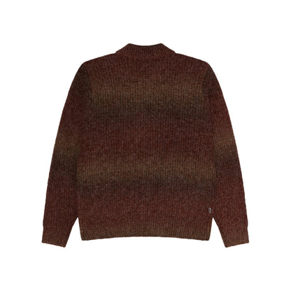 OBEY ANTON GRADIENT CARDIGAN オベイ アントン グラディエント カーディガン 151010054【メンズ カーディガン 羽織 メタルジップ仕様 レギュラーフィット 26FW】