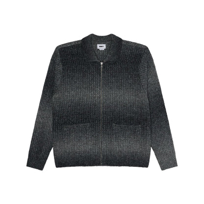 OBEY ANTON GRADIENT CARDIGAN オベイ アントン グラディエント カーディガン 151010054【メンズ カーディガン 羽織 メタルジップ仕様 レギュラーフィット 26FW】