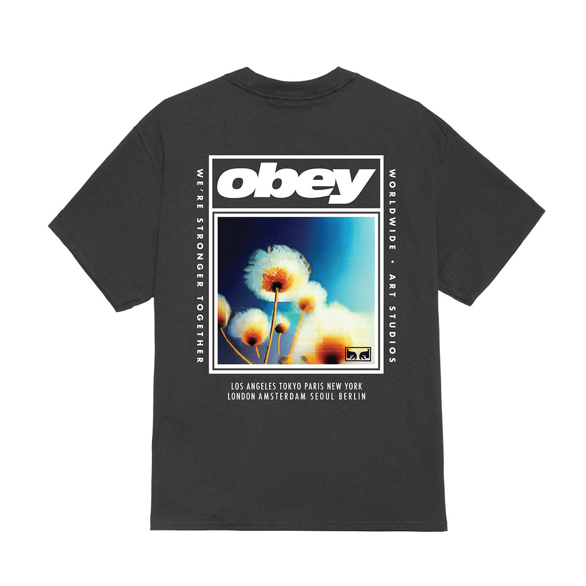 OBEY STRONGER TOGETHER オベイ ストロンガー トゥギャザー 165264442【メンズ Tシャツ 半袖 カットソー プリントTシャツ 26FW】
