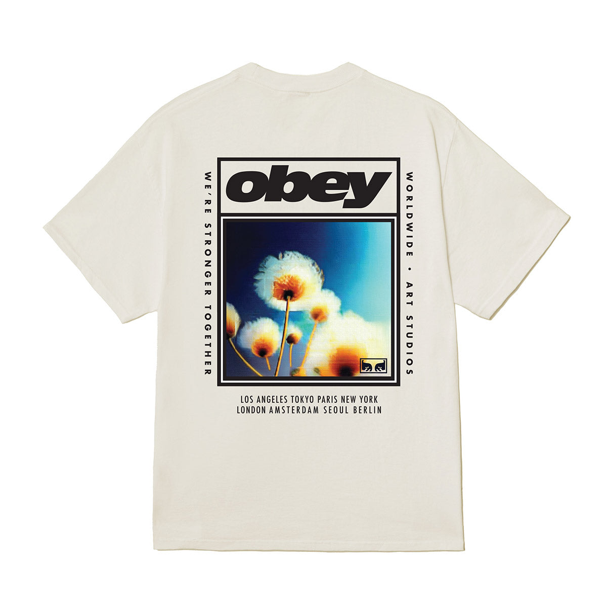 OBEY STRONGER TOGETHER オベイ ストロンガー トゥギャザー 165264442【メンズ Tシャツ 半袖 カットソー プリントTシャツ 26FW】