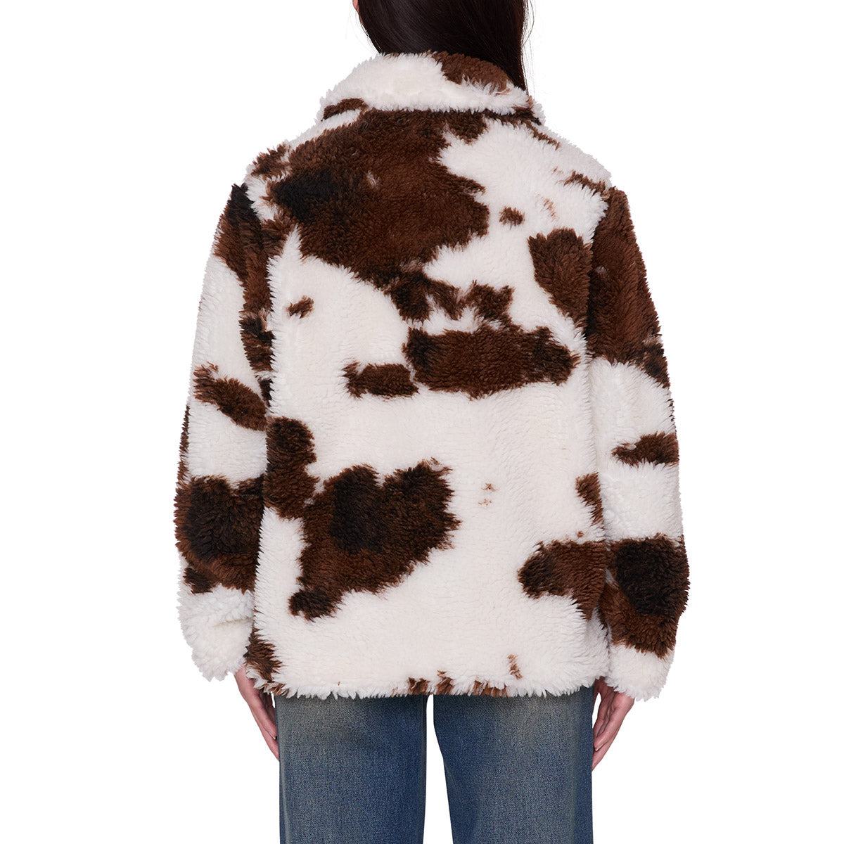 OBEY NOLIE SHERPA SHORT COAT オベイ ノリイ セラフ ショートコート 221800454【レディース ショートコート ジャカード織り 裏地 リラックスフィット 26FW】