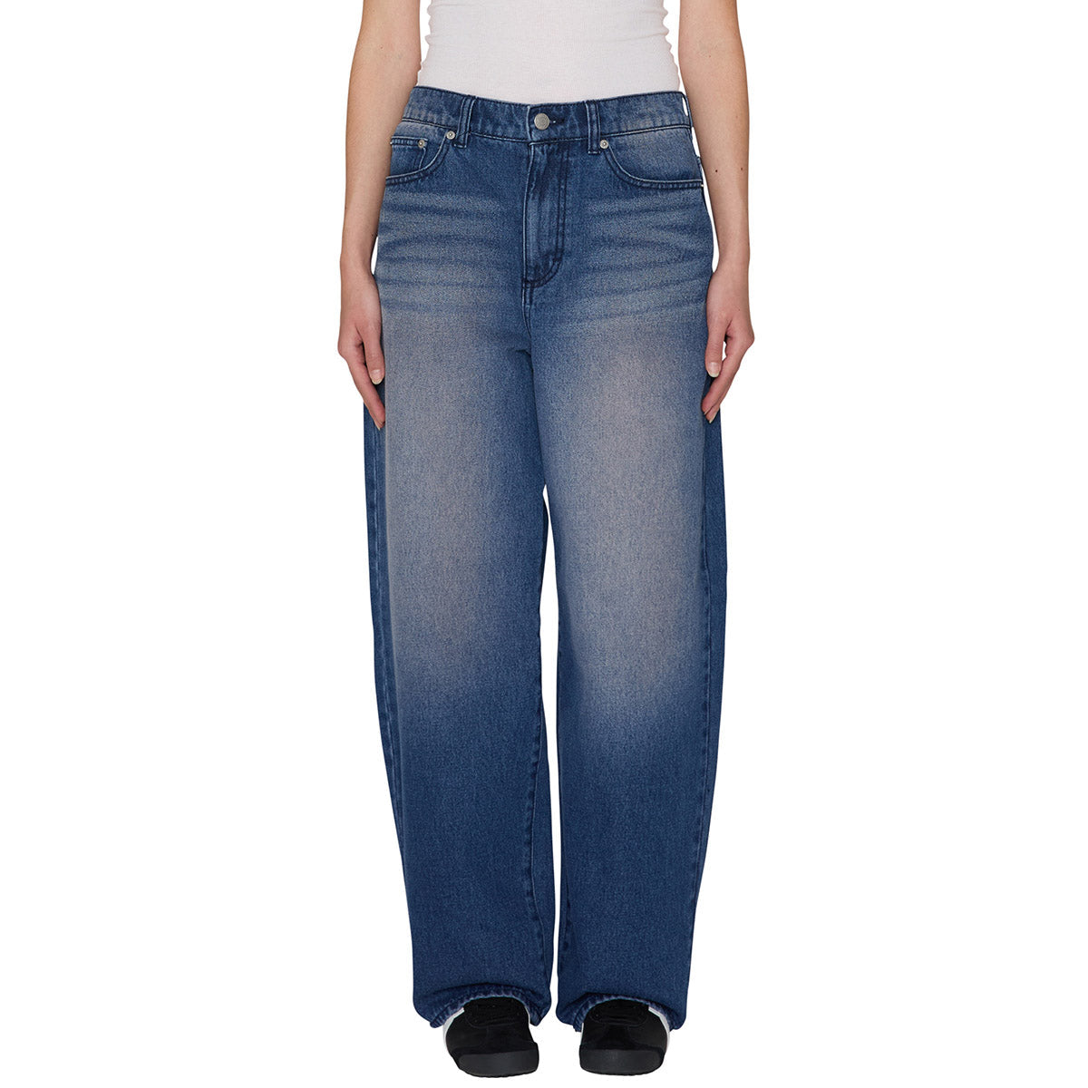 OBEY ALLYSA 5 POCKET DENIM オベイ アリーサ 5ポケット デニム 242010069【レディース デニム フェードウォッシュ加工 ゴムウエスト 26FW】