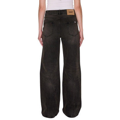 OBEY ELARA 5 POCKET DENIM オベイ エララ 5ポケット  デニム 242010070【レディース デニム フレアシルエットジッパーフライ 26FW】