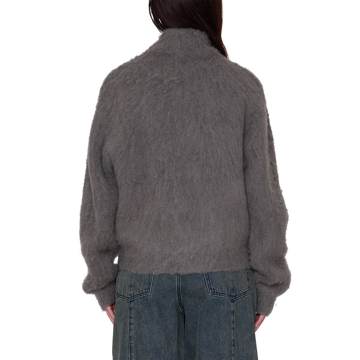 OBEY CAIA SWEATER BOMBER オベイ カイア セーター ボンバー 251010079【レディース ニット メタルジッパー ジップアップ  レギュラーフィットリブ仕様 26FW】