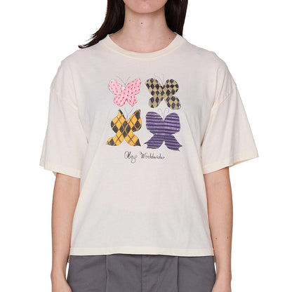 OBEY ARGILEBUTTERFLY オベイ アルジルバタフライ 268072751【レディース Tシャツ 半袖 カットソー プリントTシャツ 26FW】