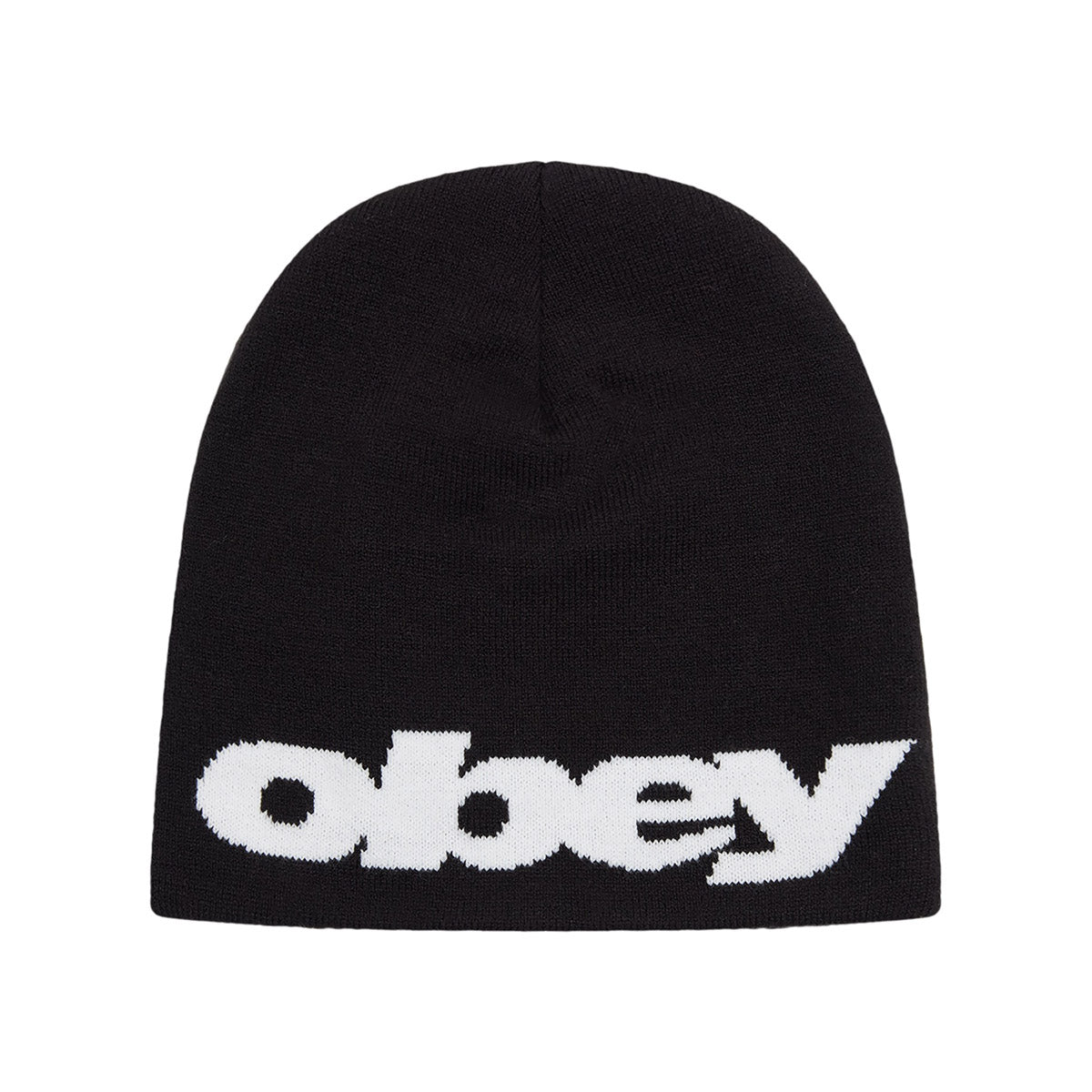 OBEY NO CUFF JAQUARD BEANIE オベイ ノーカフ ジャカード ビーニー 100030243【メンズ ニットキャップ ビーニー ニット帽 ジャージーニット 26FW】