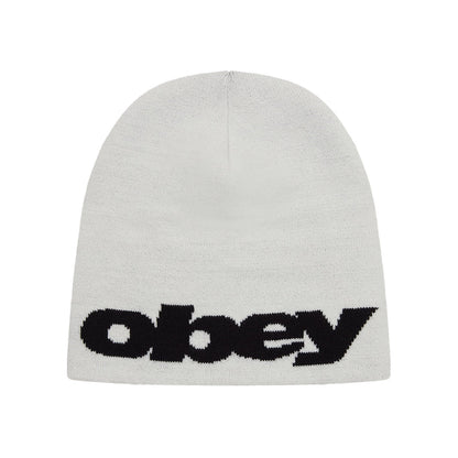 OBEY NO CUFF JAQUARD BEANIE オベイ ノーカフ ジャカード ビーニー 100030243【メンズ ニットキャップ ビーニー ニット帽 ジャージーニット 26FW】