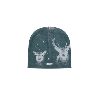 OBEY HEADLIGHTS BEANIE オベイ ヘッドライツ ビーニー 100030252【メンズ ニット帽 アニマル カジュアル デイリーユース 26FW】