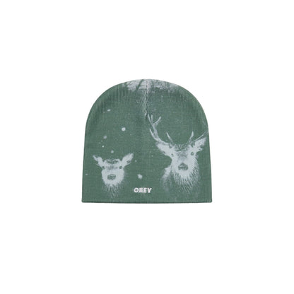 OBEY HEADLIGHTS BEANIE オベイ ヘッドライツ ビーニー 100030252【メンズ ニット帽 アニマル カジュアル デイリーユース 26FW】