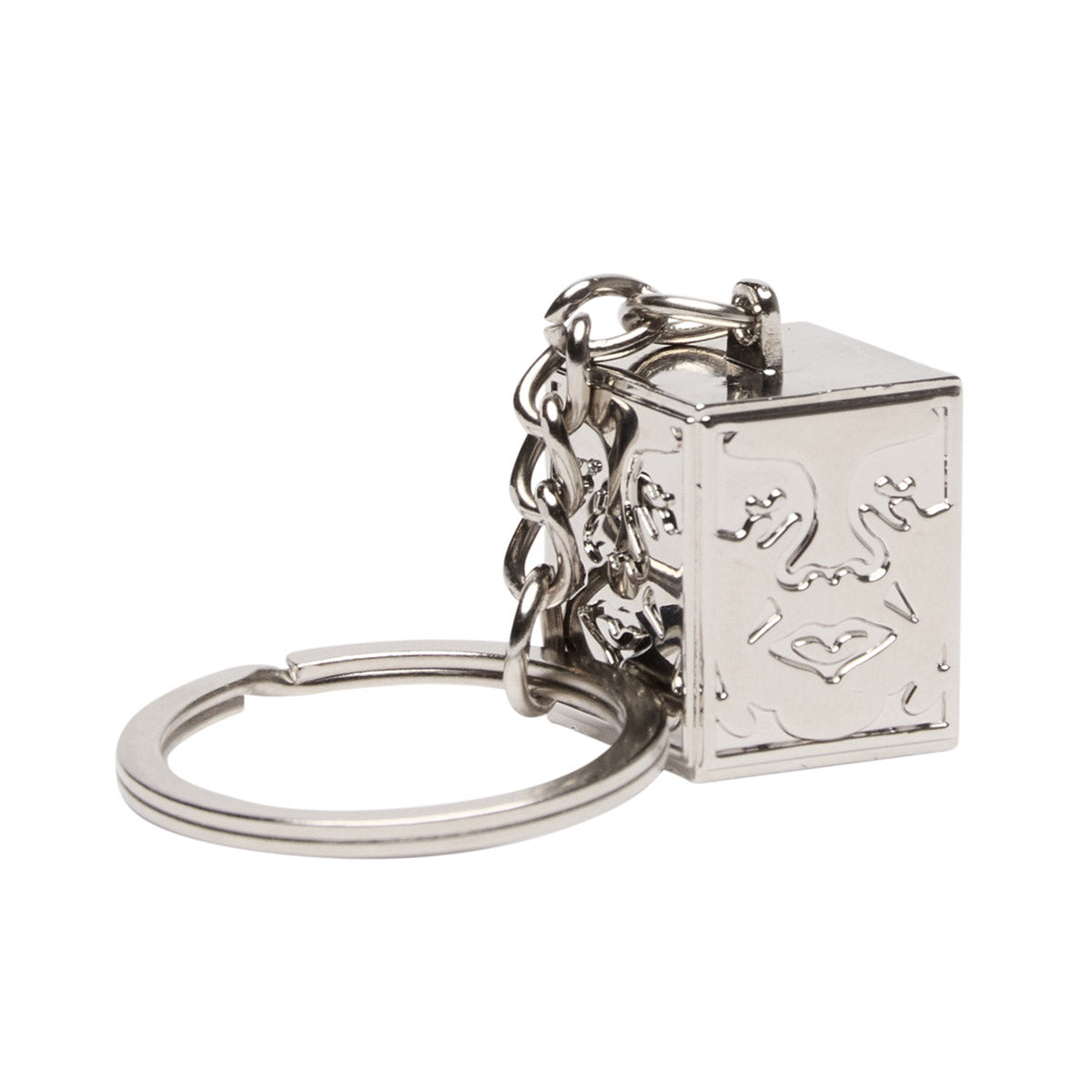 OBEY ICON FACE CUBE KEY CHAIN オベイ アイコン フェイス キューブ キーチェーン 100160030【メンズ キーホルダー キーチェーン キーフック メタルアクセサリー 26FW】
