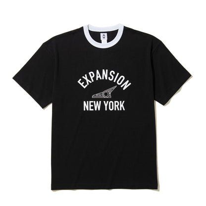 EXPANSION NEW YORK EMPIRE WING TEE エクスパンション ニューヨーク エンパイア ウィング ティー 001E【レディース グラフィックTシャツ ロゴTシャツ ウイングプリント アーチロゴ 26FW】