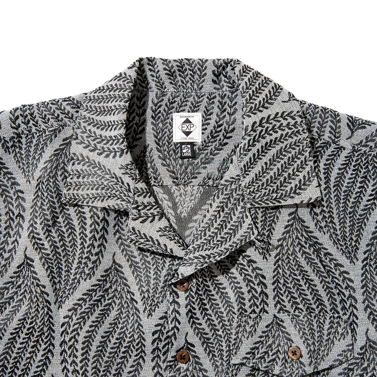 EXPANSION NEW YORK NOHO OPEN LINE SHIRTS エクスパンション ニューヨーク NOHO オープンラインシャツ 008N【メンズ カラーシャツ 刺繍 ドロップショルダー カジュアル デイリーユース 26FW】