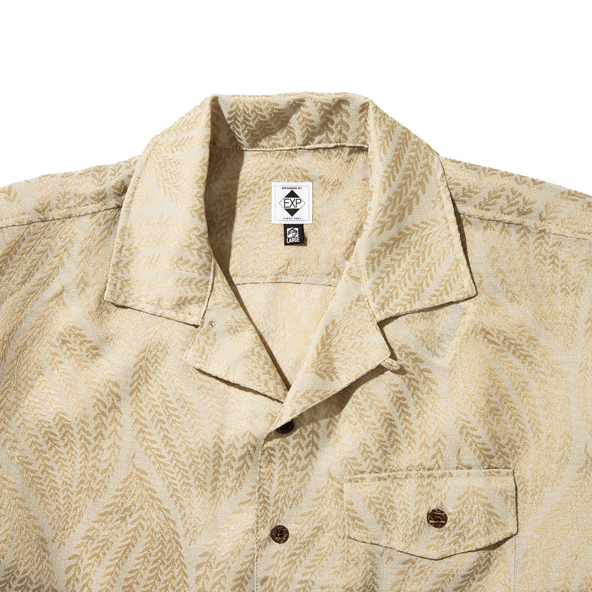 EXPANSION NEW YORK NOHO OPEN LINE SHIRTS エクスパンション ニューヨーク NOHO オープンラインシャツ 008N【メンズ カラーシャツ 刺繍 ドロップショルダー カジュアル デイリーユース 26FW】