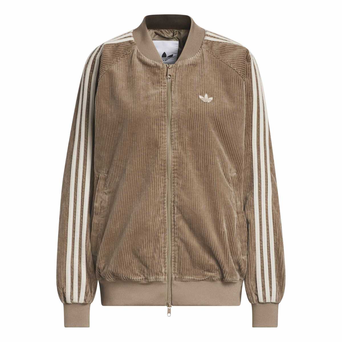 adidas Originals CORDUROY SST OVERSIZED TRACK TOP アディダスオリジナルス コーデュロイ SST オーバーサイズ トラックトップ LOH25-HY8035【レディース トラックジャケット オーバーサイズ コーデュロイ カジュアル デイリーユース 26FW】
