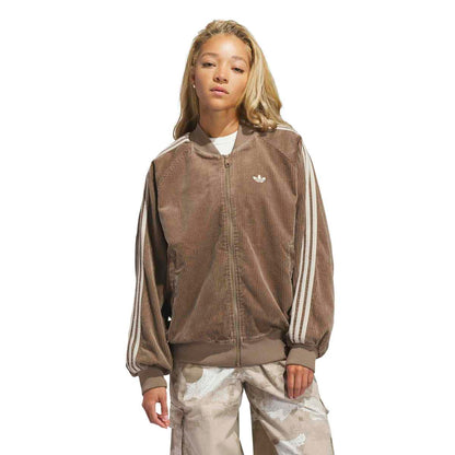 adidas Originals CORDUROY SST OVERSIZED TRACK TOP アディダスオリジナルス コーデュロイ SST オーバーサイズ トラックトップ LOH25-HY8035【レディース トラックジャケット オーバーサイズ コーデュロイ カジュアル デイリーユース 26FW】