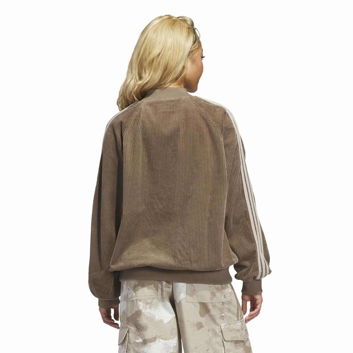 adidas Originals CORDUROY SST OVERSIZED TRACK TOP アディダスオリジナルス コーデュロイ SST オーバーサイズ トラックトップ LOH25-HY8035【レディース トラックジャケット オーバーサイズ コーデュロイ カジュアル デイリーユース 26FW】