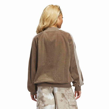 adidas Originals CORDUROY SST OVERSIZED TRACK TOP アディダスオリジナルス コーデュロイ SST オーバーサイズ トラックトップ LOH25-HY8035【レディース トラックジャケット オーバーサイズ コーデュロイ カジュアル デイリーユース 26FW】