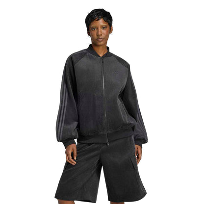 adidas Originals CORDUROY SST OVERSIZED TRACK TOP アディダスオリジナルス コーデュロイ SST オーバーサイズ トラックトップ LOH25-KQ6436【レディース トラックジャケット オーバーサイズ コーデュロイ カジュアル デイリーユース 26FW】