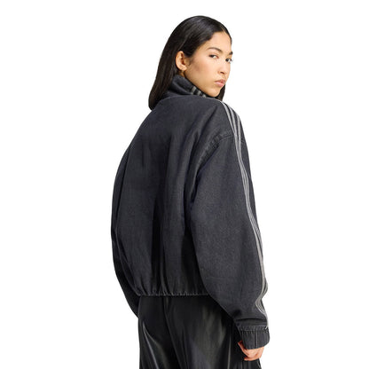 adidas Originals FIREBIRD JACKET アディダスオリジナルス ファイヤーバード ジャケット KT4233【レディース オーバーサイズフィット ジップアップ ジャケット ハイネック デニム生地 26FW】