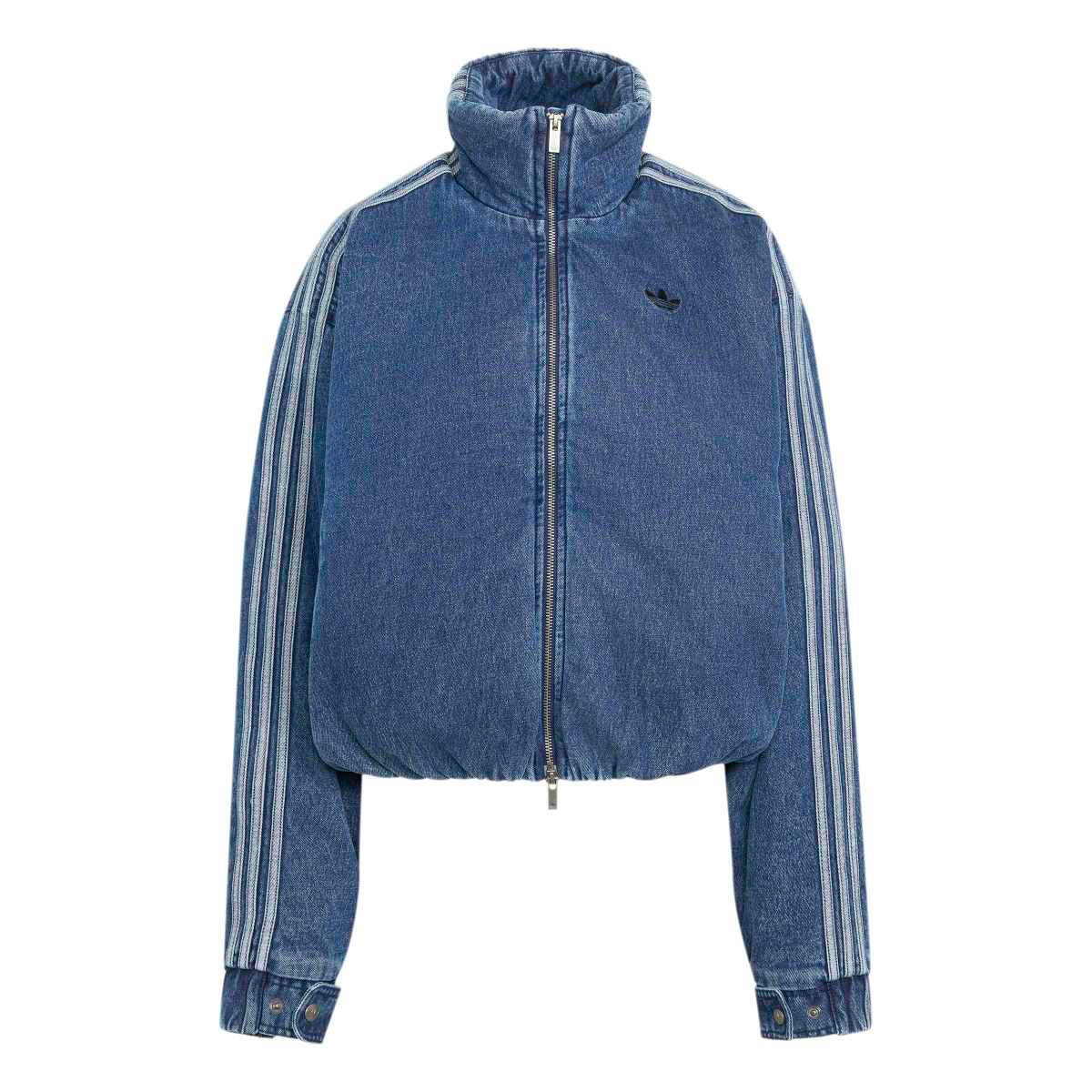 adidas Originals FIREBIRD JACKET アディダスオリジナルス ファイヤーバード ジャケット KT4232【レディース オーバーサイズフィット ジップアップ ジャケット ハイネック デニム生地 26FW】