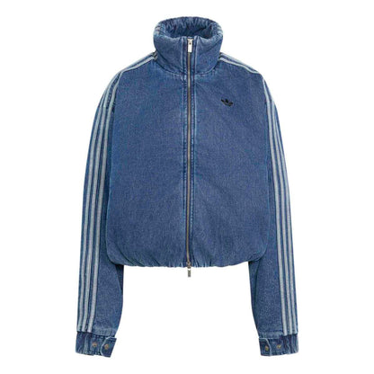 adidas Originals FIREBIRD JACKET アディダスオリジナルス ファイヤーバード ジャケット KT4232【レディース オーバーサイズフィット ジップアップ ジャケット ハイネック デニム生地 26FW】